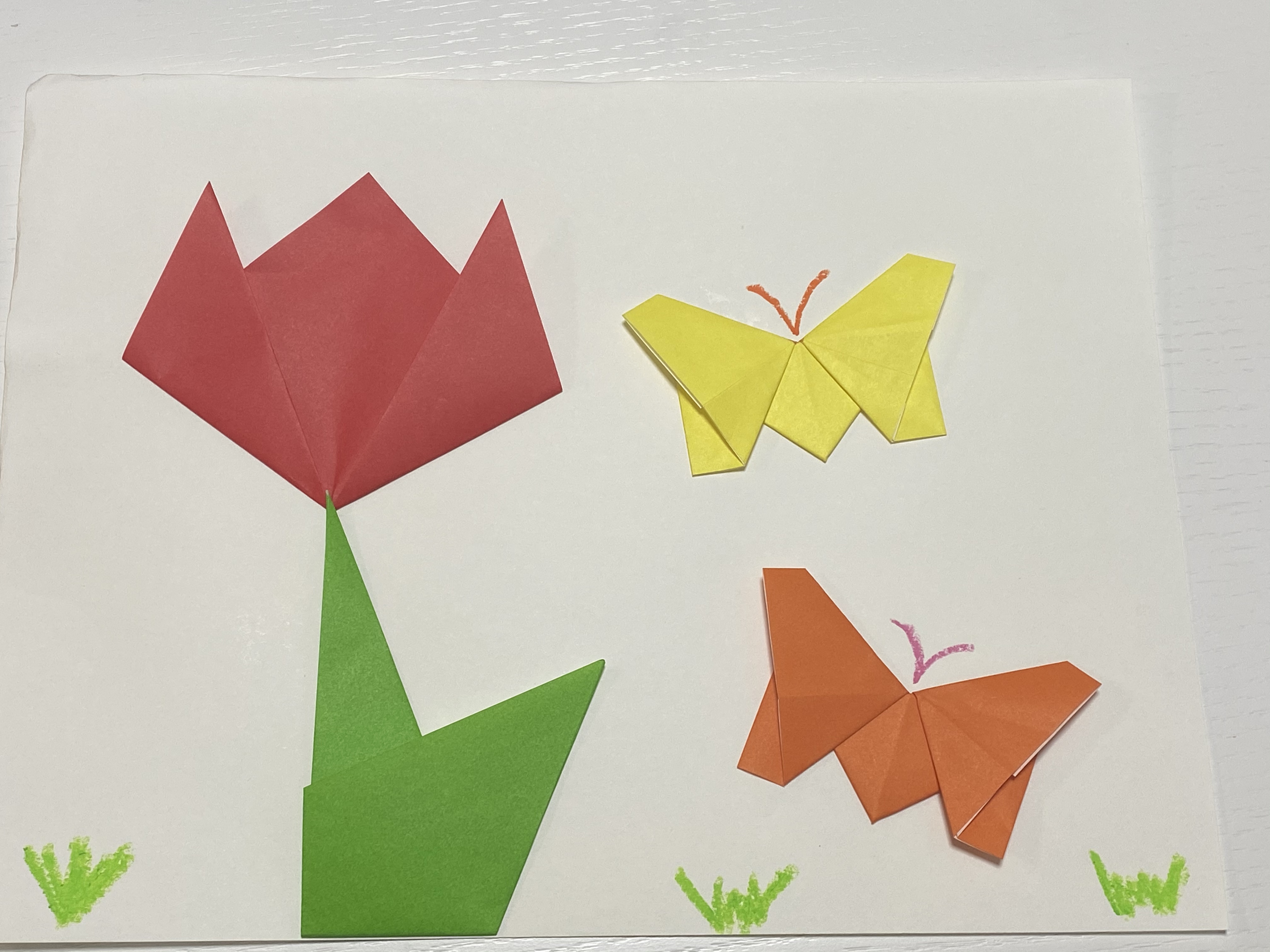 4月30日 木 折り紙の折り方第6弾 ブログ 愛染幼稚園