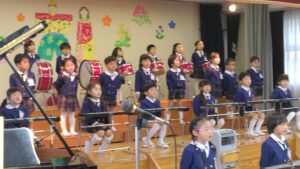 画像:2月20日(火)4歳児さくらぐみ発表会の様子