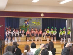 画像:2月20日(木)5歳児クラス発表会の様子♪