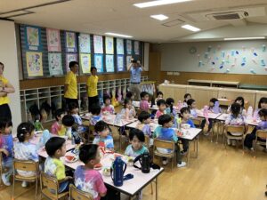 画像:7月18日(金)お泊まり保育③夜ごはん♪