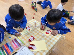 画像:12月25日(木)3，5歳児クラスの様子♪