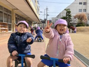 画像:1月15日(木)2歳児・5歳児クラスの様子♪