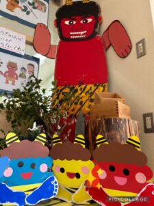 画像:2月2日(月)2歳児と園内節分の集いの様子♪